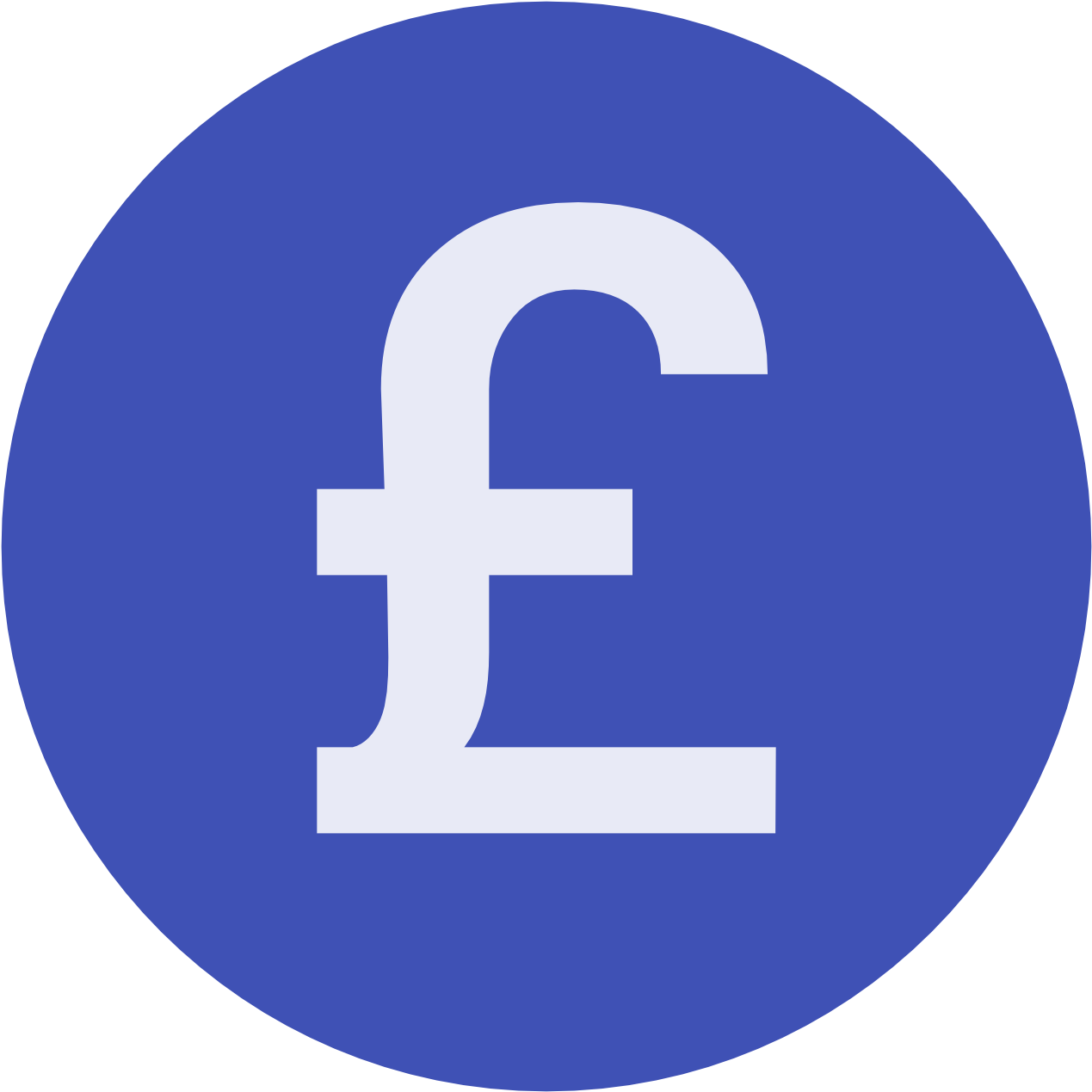 Gbp-inr - Sterling Pound Icon (1600x1600), Png Download