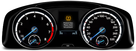 Has The Tyre Pressure Reduced Considerably Or Is The - Vw T5 Adblue (480x270), Png Download