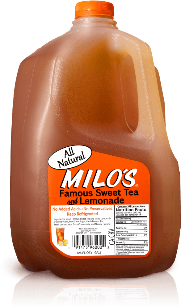 Gallon Jug Sweet Tea (635x1024), Png Download