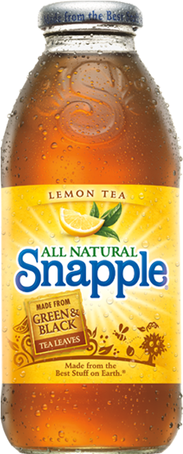 Life Handed Us Lemons, We Picked Out The Best Ones - Snapple All Natural Lemon Tea 473ml (264x655), Png Download