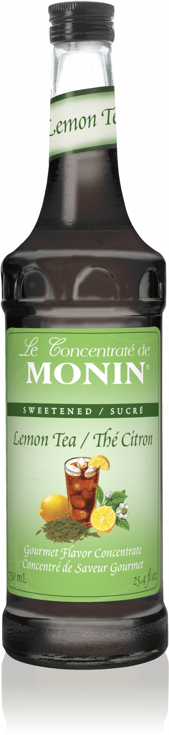 Etiqueta - Monin 750 Ml Lemon Tea Concentrate (1193x2386), Png Download