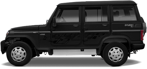 Mahindra Bolero - Mahindra Bolero Black Colour (570x380), Png Download