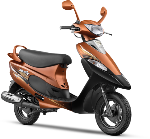 Tvs Scooty Pep Plus Brown (482x445), Png Download