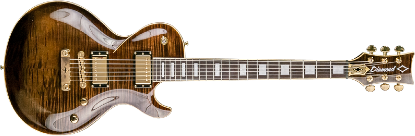 Dbz Diamond Bolfm3-kb Bolero Electric Guitar Kona Brown - Electric Guitar (1400x1000), Png Download