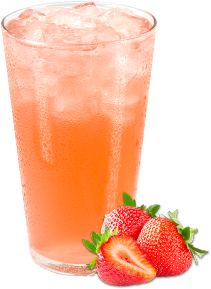 Lemonade - Glass Of Strawberry Lemonade (500x600), Png Download