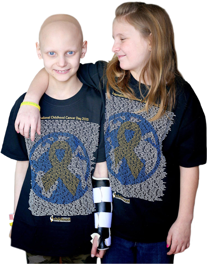 Boy And Sister 2015 Iccd Shirt Tranparent - American Childhood Cancer Organization (878x1024), Png Download