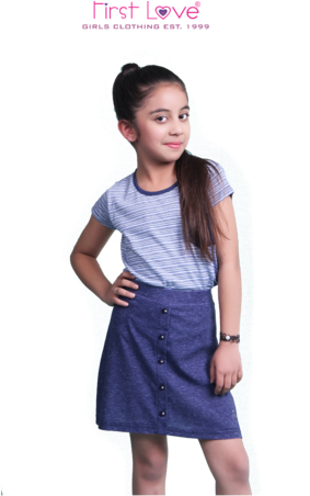 Girls Kids Wear - Child (282x500), Png Download
