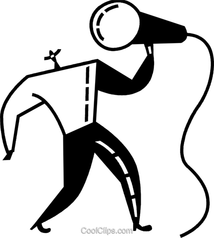 Singer Royalty Free Vector Clip Art Illustration - Illustration (432x480), Png Download