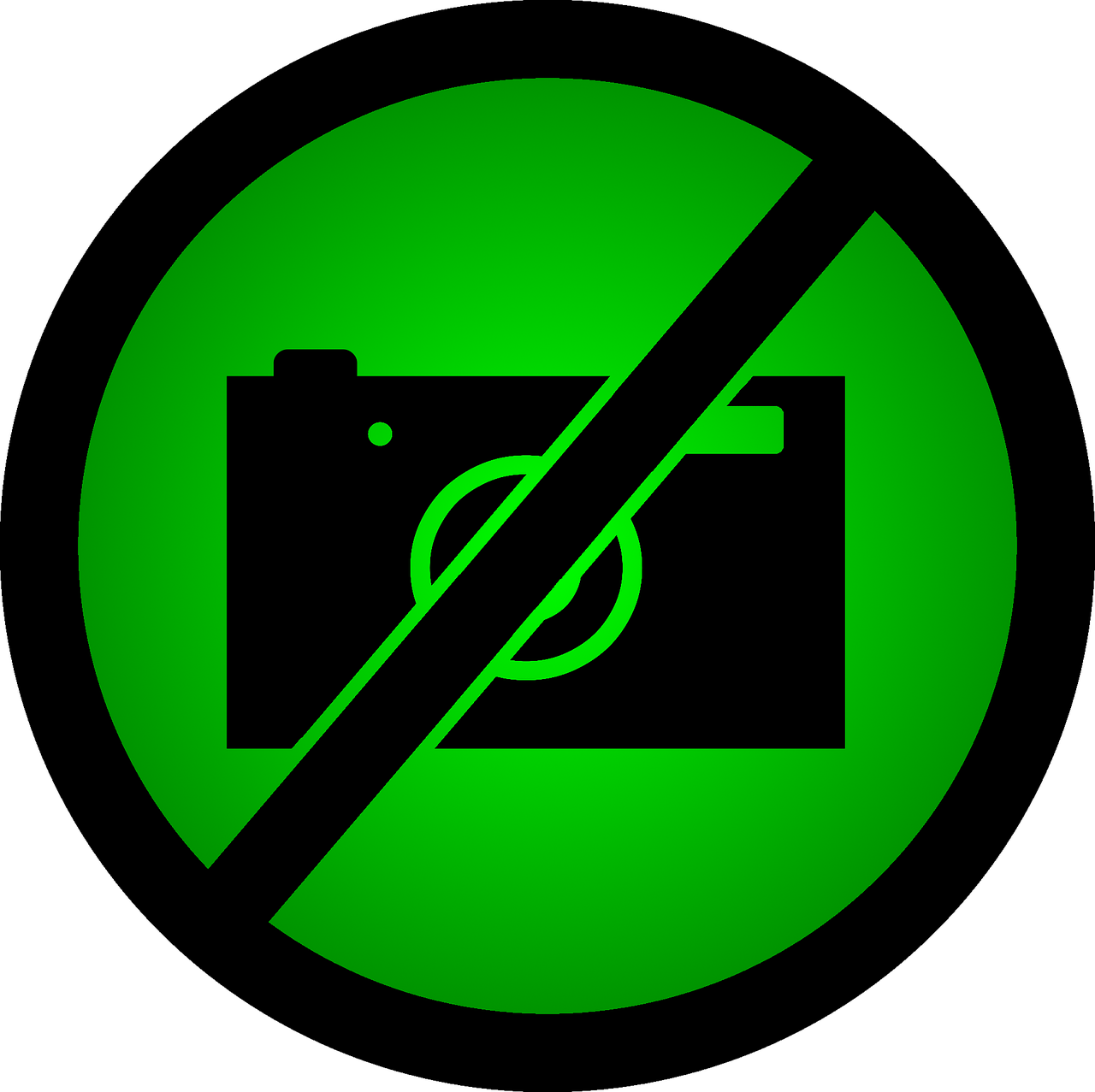 Do Not Take Photos A Ban On Taking Pictures Green - Photography (1280x1277), Png Download