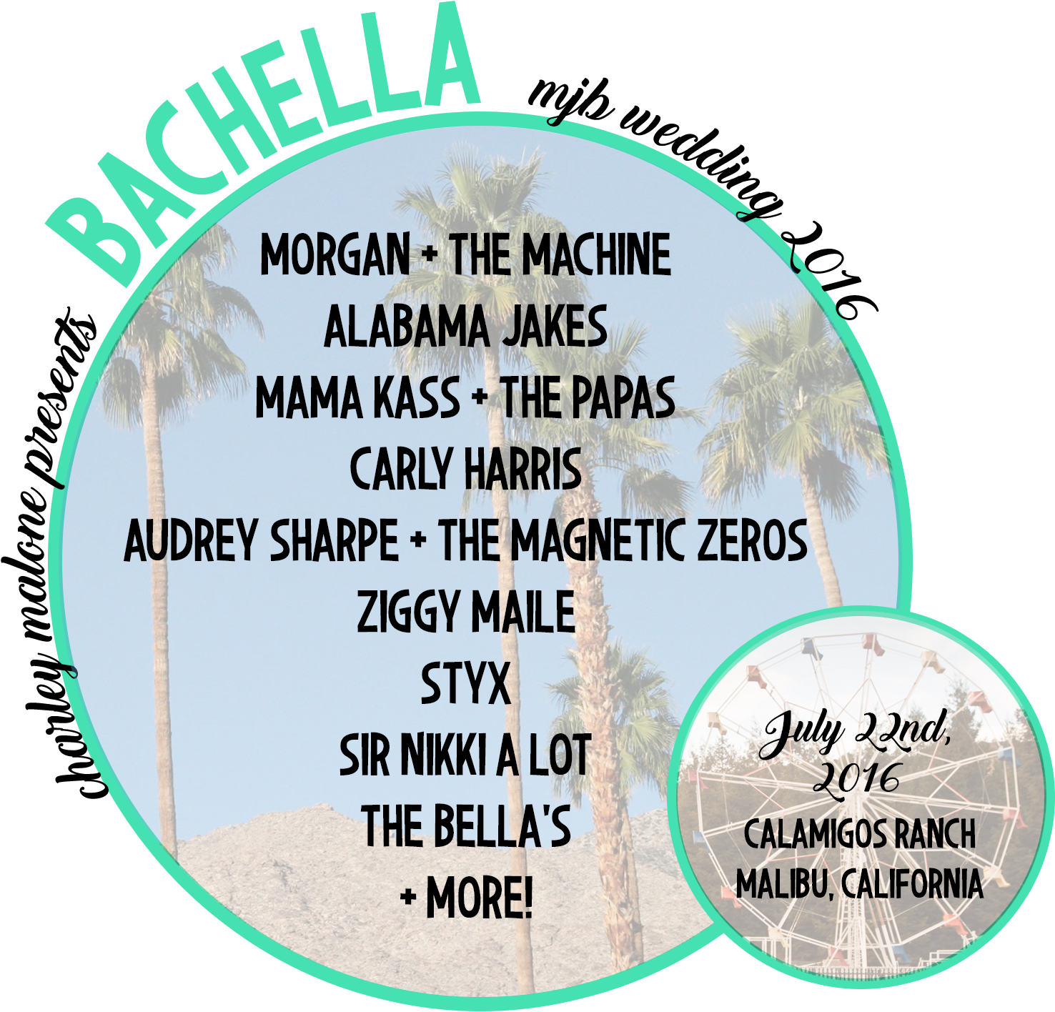 Inspired By The Coachella Arts And Music Festival Wedding - Circle (2100x1500), Png Download