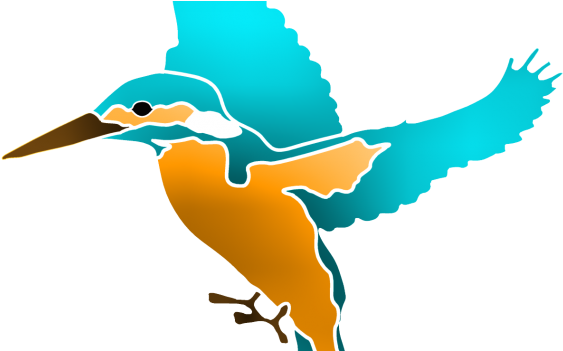 Welcome To Kingfisher Harriers - Cartoon Kingfisher (570x350), Png Download