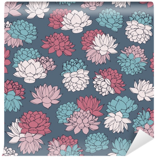 Colorful Hand Drawn Vector Lilies Seamless Pattern - Pastel (400x400), Png Download