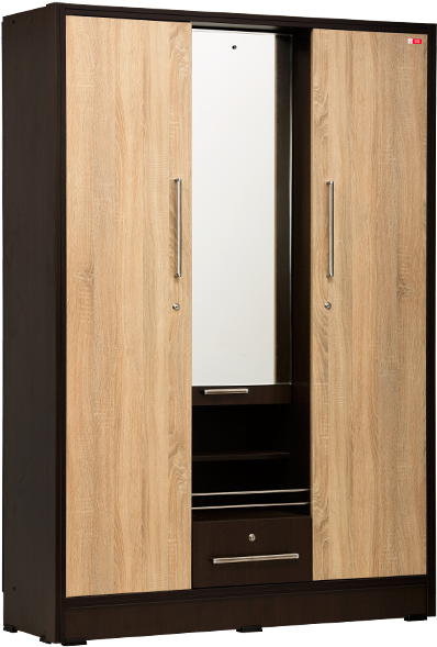 Executive Wardrobe With Dressing Table - Cupboard (900x600), Png Download