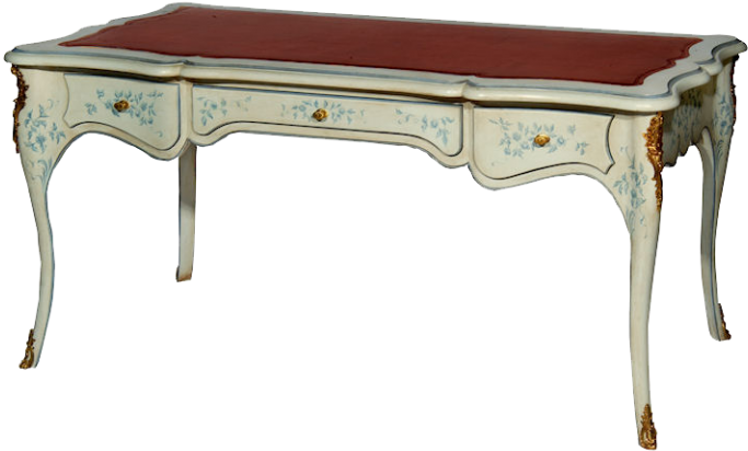 Painted Dressing Table For Robert Couturier - Table (768x672), Png Download