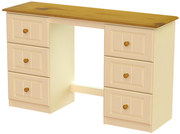 Erris 6 Drawer Dressing Table - Drawer (500x281), Png Download