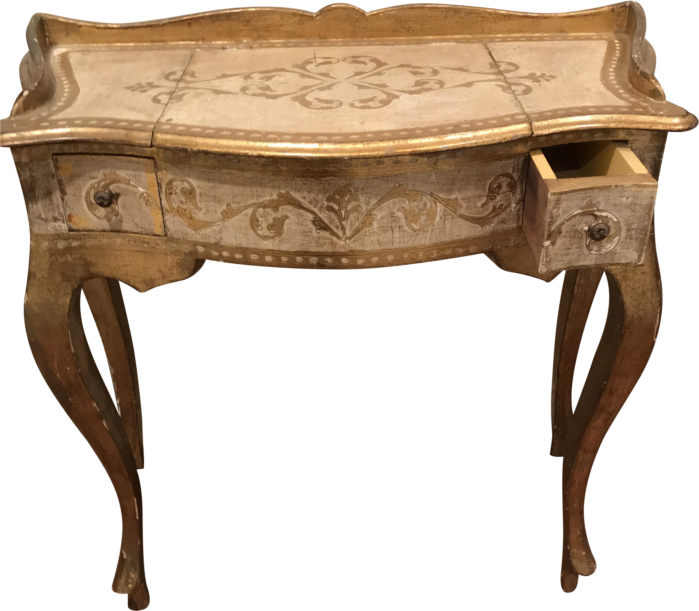 Italy Florentine Vanity Dressing Table On Chairish - Sofa Tables (3159x2762), Png Download