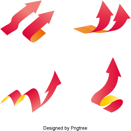 Simple Cartoon Direction Arrow Design, Simple, Direction, (640x640), Png Download