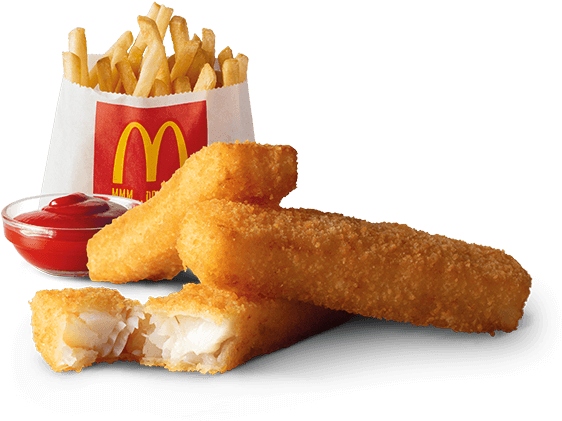 With Three 100% New Zealand Hoki Fish Fingers And Small - Mcdonalds Fish Fingers (700x487), Png Download