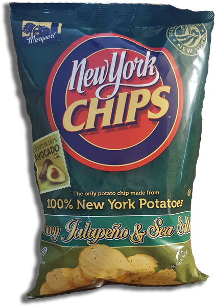 Jalapeno & Sea Salt Flavored Wavy Potato Chips, Home - Marquart Potato Chips, Sea Salt, Party Size! - 16 Oz (498x659), Png Download