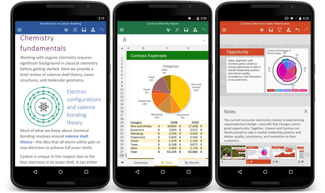 Office For Android Phone Is Here - Office Android (1137x750), Png Download