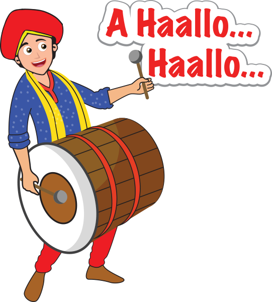 Navratri Stickers Messages Sticker-1 (541x600), Png Download