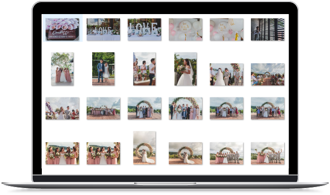 How To Select Photos For Your Wedding Album - Collage (700x450), Png Download