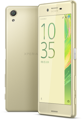 Xperia X Gold Group - Sony Xperia X Lime Gold Mobile Phone (640x640), Png Download