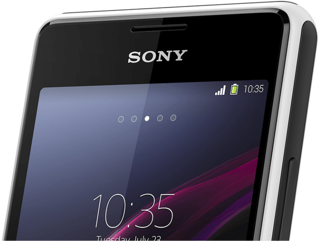 Sony New Handsets Xperia T2 And E1 Big - Mobile Phone (720x480), Png Download
