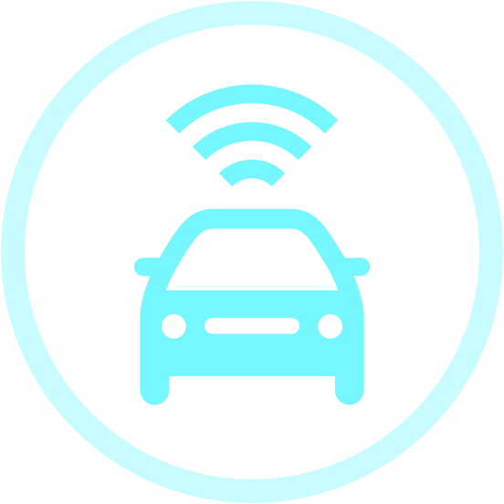 When The Car Moves From Being A Closed Box To A “mobile - Connected Car Logo (552x552), Png Download