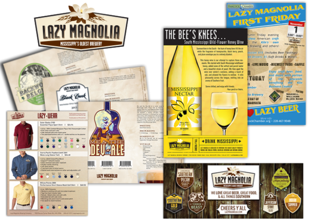 Magnetic Arrow Designs For Lazy Magnolia Brewery - Design (636x451), Png Download