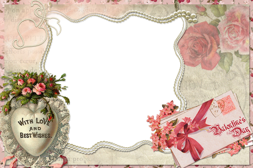 With Love And Best Wishes - Happy Birthday Editor Frame Png (498x331), Png Download