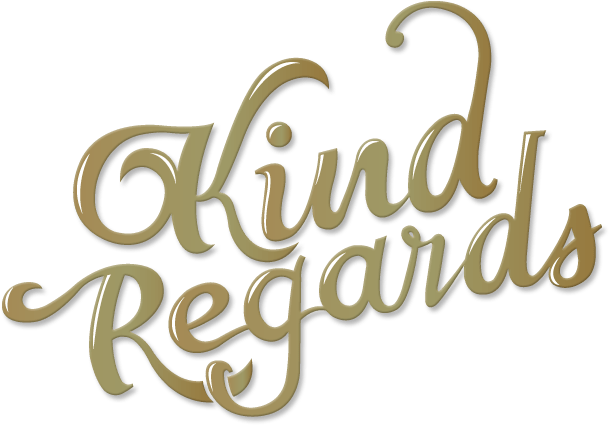 During Dinner At A Conference Last Week, A British - Kind Regards (613x431), Png Download