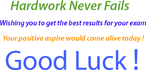Exam Wishes For Students - Best Wishes For Good Result (500x300), Png Download