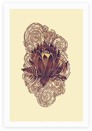 Lotus Flower Poster - Lotus Flower Shirt (484x484), Png Download