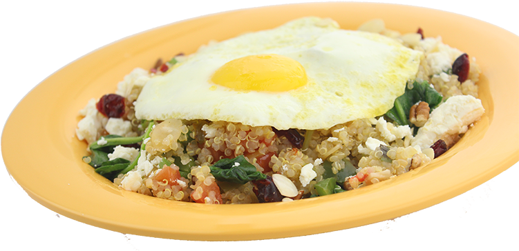 City Egg Quinoa - Fried Egg (750x500), Png Download