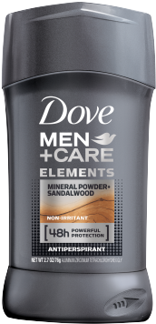 Dove Men Care Elements Mineral Powder Sandalwood Antiperspirant - Dove Clean Comfort Antiperspirant (460x460), Png Download