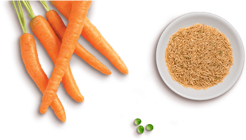 Peas, And Brown Rice In A Bowl - Food (600x340), Png Download