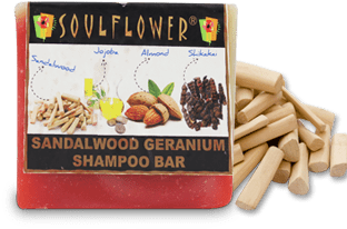 Rp 329 1 Soulflower Sandal - Soulflower Sandalwood Geranium Shampoo Bar (360x400), Png Download