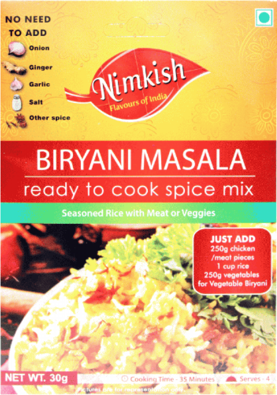 On Sale Biryani Masala Spice Mix - Nimkish Biryani Masala (800x800), Png Download