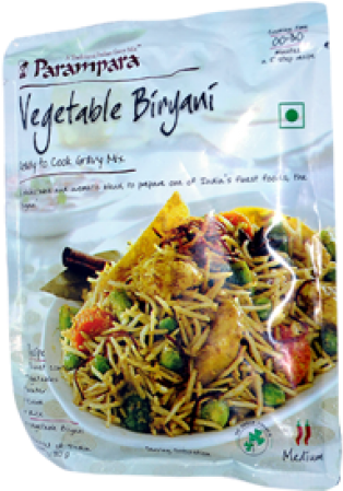 Parampara Vegetable Biryani Ready To Cook Spice Mix (525x600), Png Download