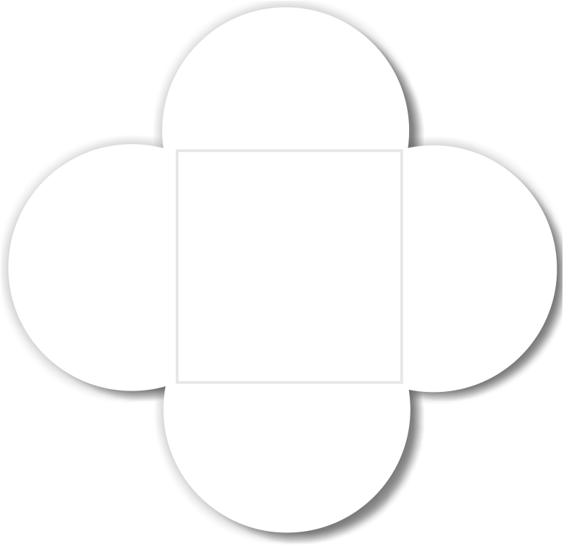 Petal Diy Invitation Stardream Crystal 20pk - Foldable Invitation Card Template (800x798), Png Download