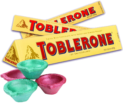 Toblerone Milk Chocolate 400g (428x428), Png Download
