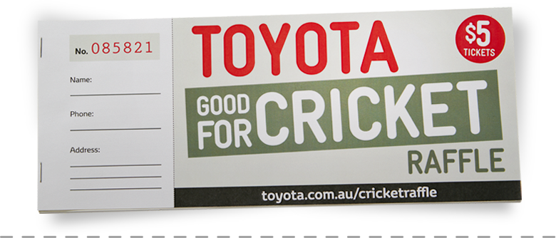 Toyota Good For Cricket Raffle (780x334), Png Download