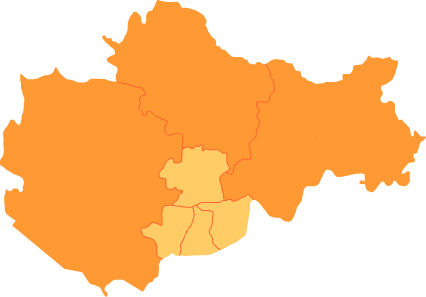 Bengbu Map Empty - Edomex Mapa Png (426x297), Png Download