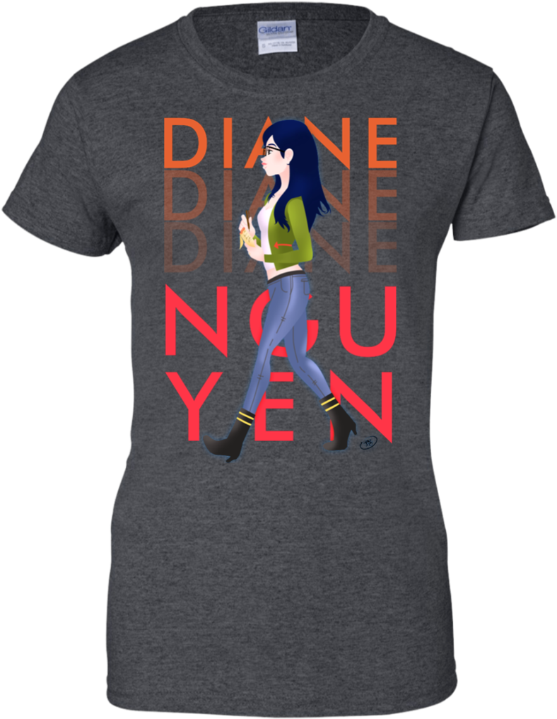 Diane Nguyen Bojack Horseman T Shirt & Hoodie - Just Want To Sip Coffee And Pet My Dog Tshirt Dark (1024x1024), Png Download