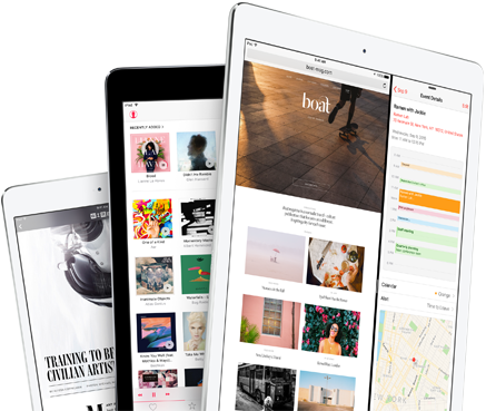 Apple Ipad Pro 128gb 4g Space Gray A Better Experience - Ipad Mit Ios 9 (437x369), Png Download