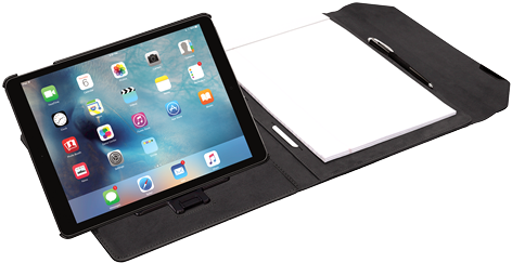 Mobilepro Series™ Deluxe Folio For Ipad Pro™ - Fellowes Ipad Case Pro Black (500x500), Png Download