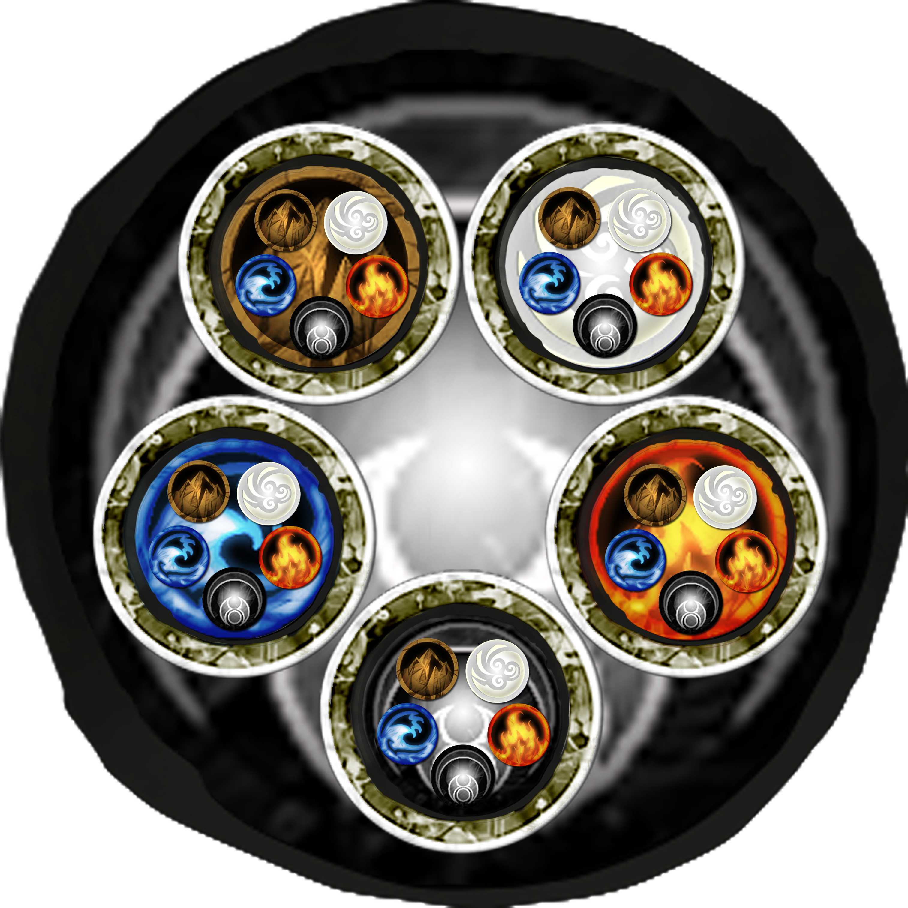 L5r Elemental Go Void - Circle (3508x4961), Png Download