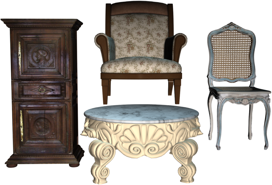 Furniture Png Old - Furniture (900x663), Png Download