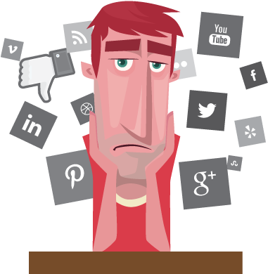 Social-problems - Social Media Problem Transparent (448x424), Png Download